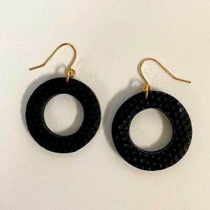 Black Polymer Earrings